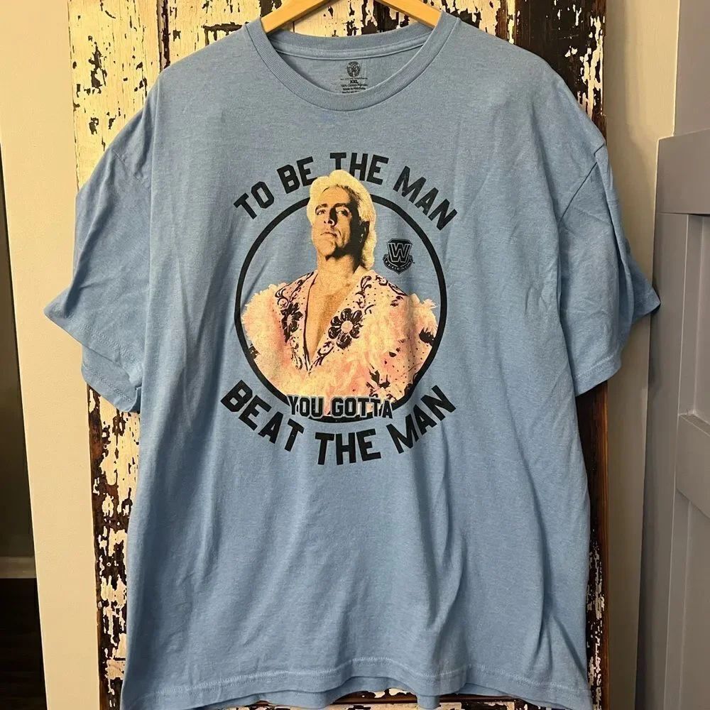To Be The Man you gotta beat the man. WWE Ric Flair T-shirt. Size XXL